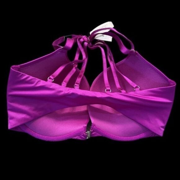 Victorias Secret Very Sexy Push Up Heavily Padded Strappy back Satiny bra 32DDD - Picture 2 of 5
